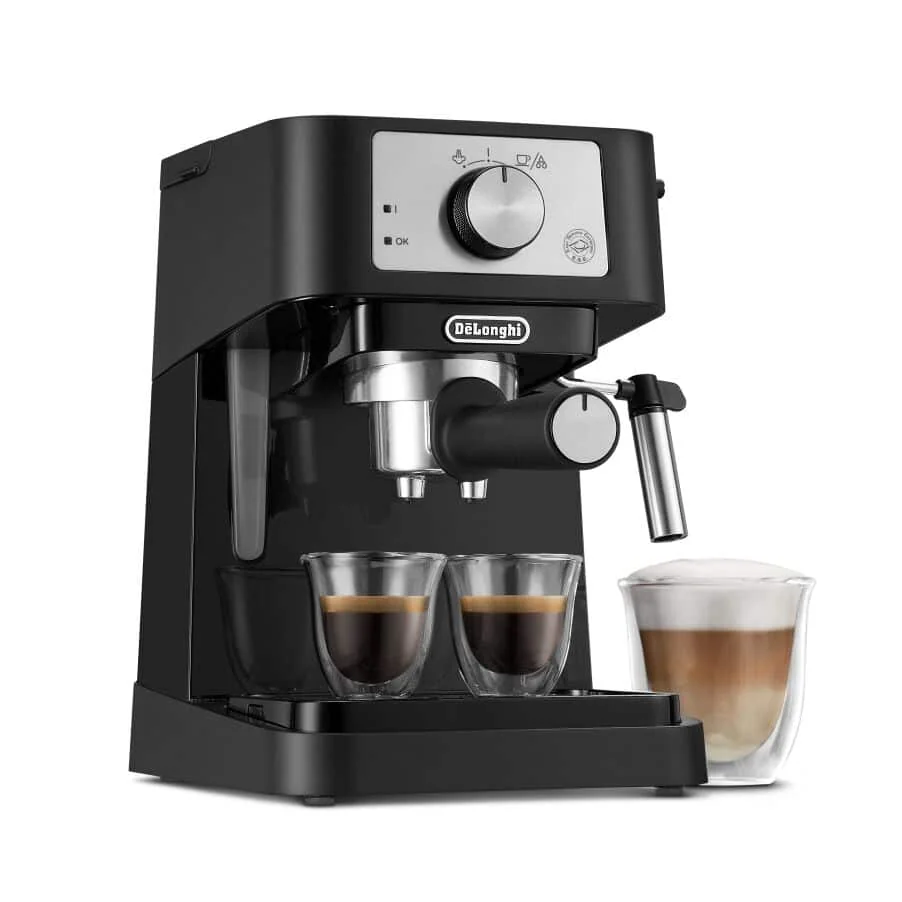 De'Longhi Stilosa Compact Manual Espresso Machine, Manual Milk Frother