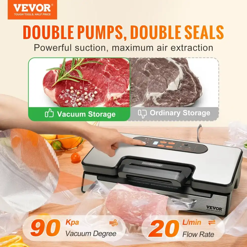 VEVOR VS5164 90 kPa Dual-Pump Vacuum Sealer